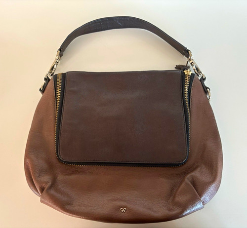 Anya hindmarch brown - anya, pebbled