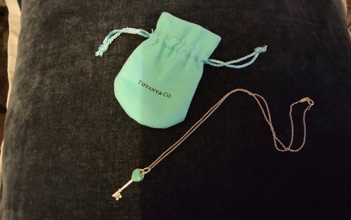 Tiffany necklace silver blue