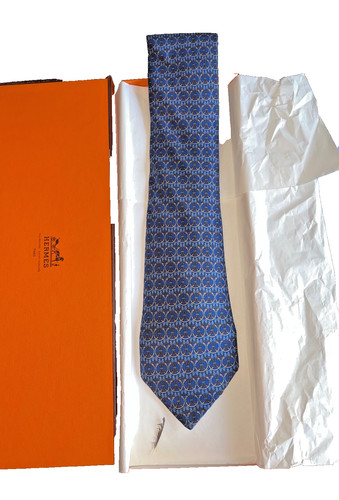 Hermes 100 silk vintage tie - hermes,