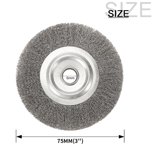 Steel wire wheel brush - steel,