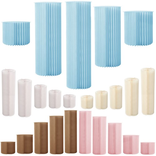 Paper folding column display - folding,