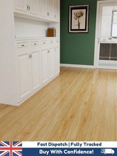 Light Oak Wood Vinyl Floor Roll Peel Stick Waterproof Flooring Planks 10M