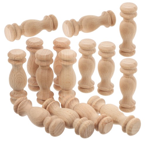 Pcs wooden dowel finials - 20,