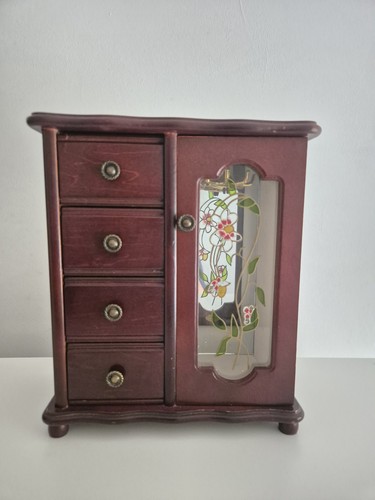 Vintage wooden jewellery - jewellery, box