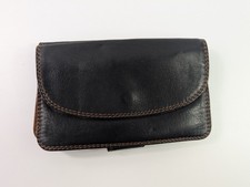 Tula Black Leather Purse 15cm