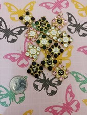 12 Pc Set  Designer Chanel Zipper Pull Button Charm Pendant 