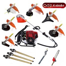 GX50 Backpack Brush Cutter 4-strokes weed eater pole saw hedge trimmer + 3 poles