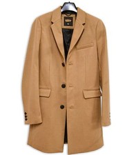 Wool Mix Camel Coat 3/4 Length