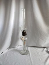 Antique Oil Lamp Clear Glass
