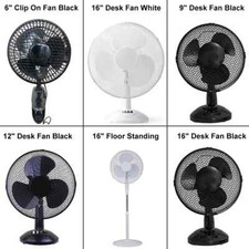 Pedestal Stand &Desk Fan 6" 9"