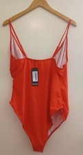 Boohoo Non-wired And Unpadded One Piece Red Maternity Swimsuit UK Size 16