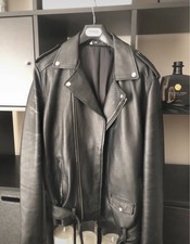 Zara Coat Leather Jacket Biker