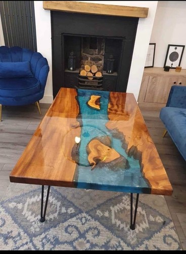 Epoxy resin table - resin, top