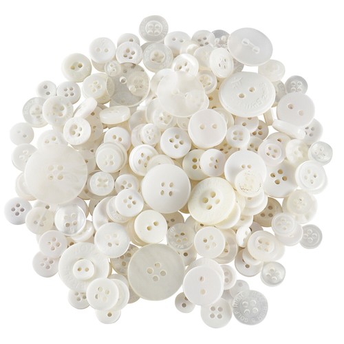 Mixed buttons plastic - mixed,