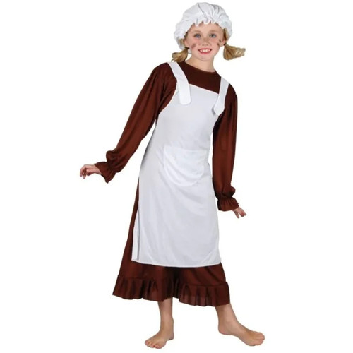 Victorian girl brown - girl, dress