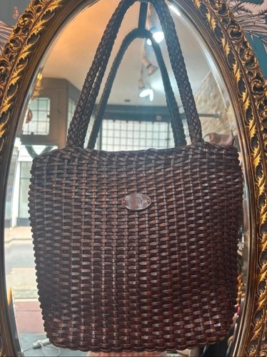 Mulberry brown woven braided - mulberry,