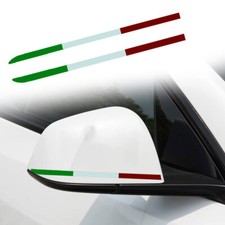 2x 3D Italy Flag Logo Italian