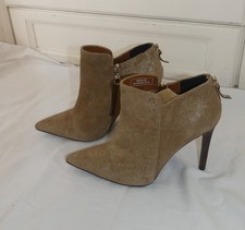 REPLAY Gold Sparkle Heeled Ankle Boots UK 7 - excellent condition