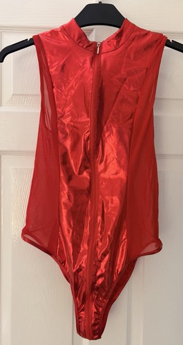 Bodysuit wet look - wet,