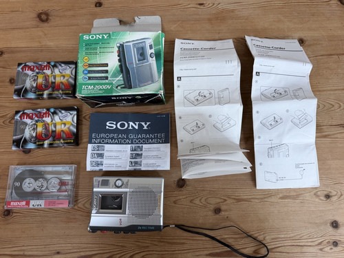 Sony cassette corder - sony, cassette-corder