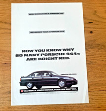 VAUXHALL CARLTON GSi 3000  COLLECTABLE FRAMEABLE ART ORIGINAL CLASSIC CAR ADVERT