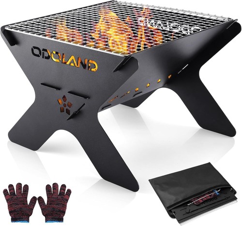 Camping fire pit portable - fire, pit,