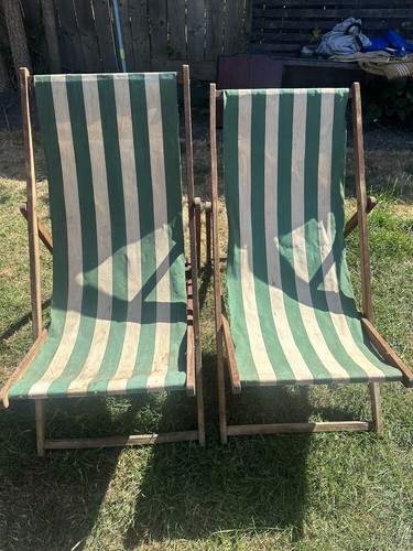 Deckchairs vintage mid - 2,