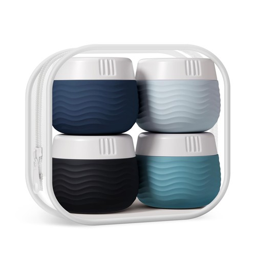 Yinke silicone cream jars with - cream,