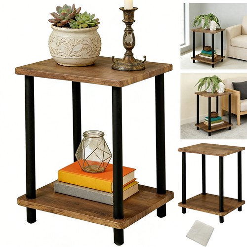 Small tier oak finish - tier, side