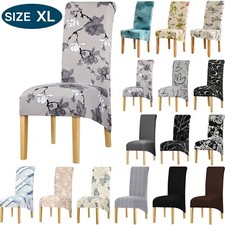 XL Stretch Dining Chair Covers Spandex Highback Seat Slipcover Fit Wedding Cover