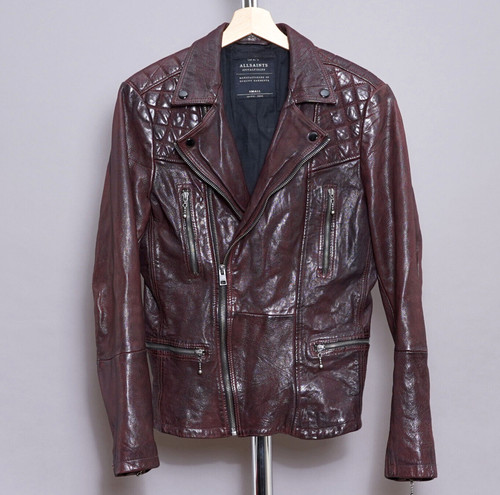All saints leather jacket mens - saints,