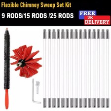 Flexible Chimney Sweep Set Kit