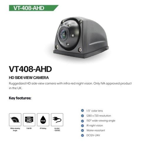 Vehicle camera vt408 ahd a - vt408-ahd,