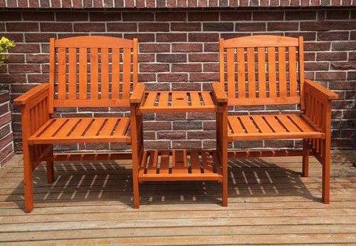 Garden bench love - seat, wood