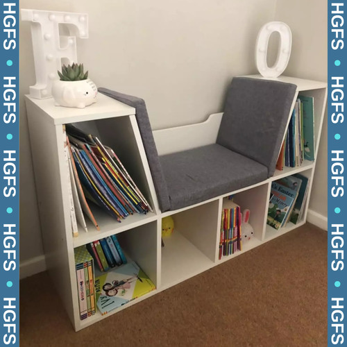 Kids bookcase storage white - kids,