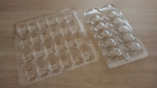 Clear macaron display - display, tray