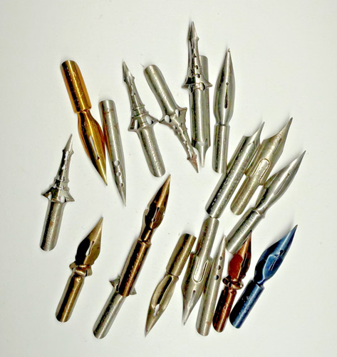 Vintage mixed calligraphy dip - vintage,