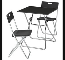 Ikea Table and 2 Folding