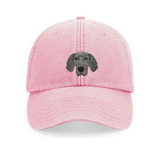 WEIMARANER BASEBALL CAP EMBROIDERED 12 COLOURS WITH GIFT BOX WEIMARANER GIFT