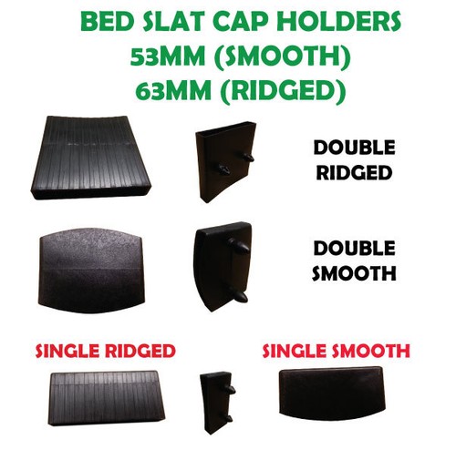 Bed slat plastic cap holders - slat,