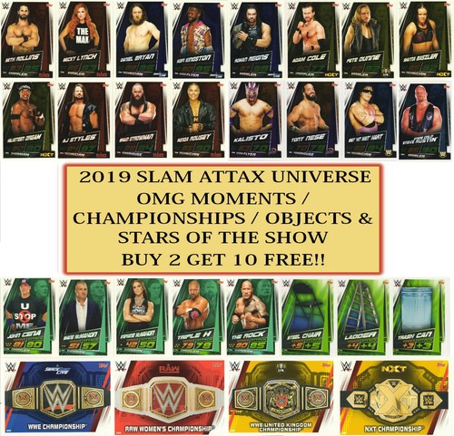 2019 wwe slam attax - attax, universe