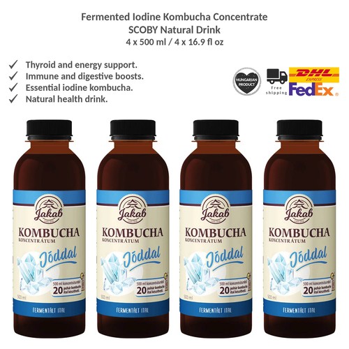 Fermented iodine kombucha - fermented,