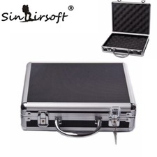 Aluminum Framed Locking Handgun Pistol Hard Lock Box Storage Gun Safe Carry Case