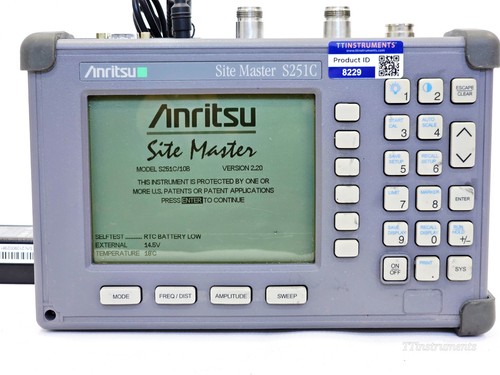 Anritsu s251c site - anritsu, master