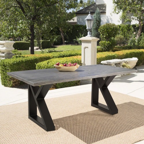 Pair industrial metal table - metal,