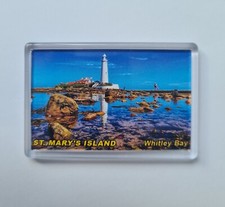 ST MARY'S LIGHTHOUSE WHITLEY BAY NEWCASTLE UPON TYNE FRIDGE MAGNET