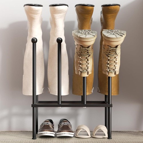 Steel black powder coated boot - black,