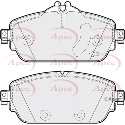 Brake pads set for - pads, mercedes