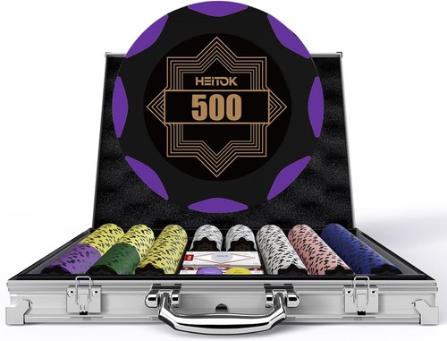 Heitok 500 pcs poker - poker, chips
