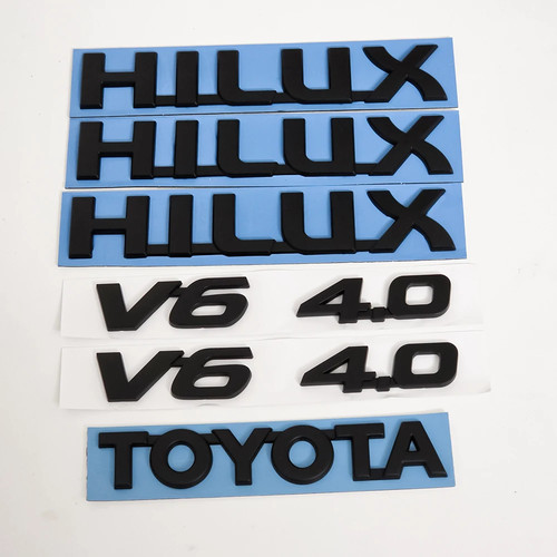 Matte black toyota hilux v6 - 3d,